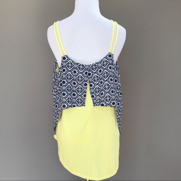 Charming Charlie Double Layer Tank Top, S. - Picture 6 of 6